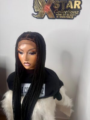 34 inch jumbo knotless braids wig – color 1
