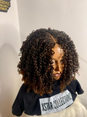 12 inches passion twist wig – 2x4 lace wig color 1 & 30
