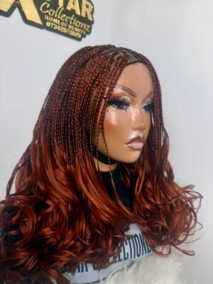 18 inches french curl wig – full lace wig color 350
