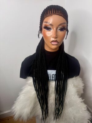 all back braided wig – color 1